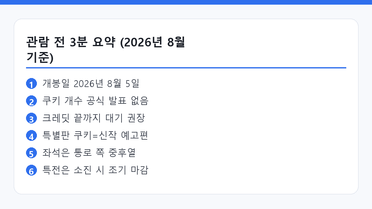 하츄핑 고래보석의 전설 쿠키영상과 관람 정보 핵심 요약 카드
